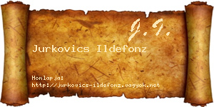 Jurkovics Ildefonz névjegykártya